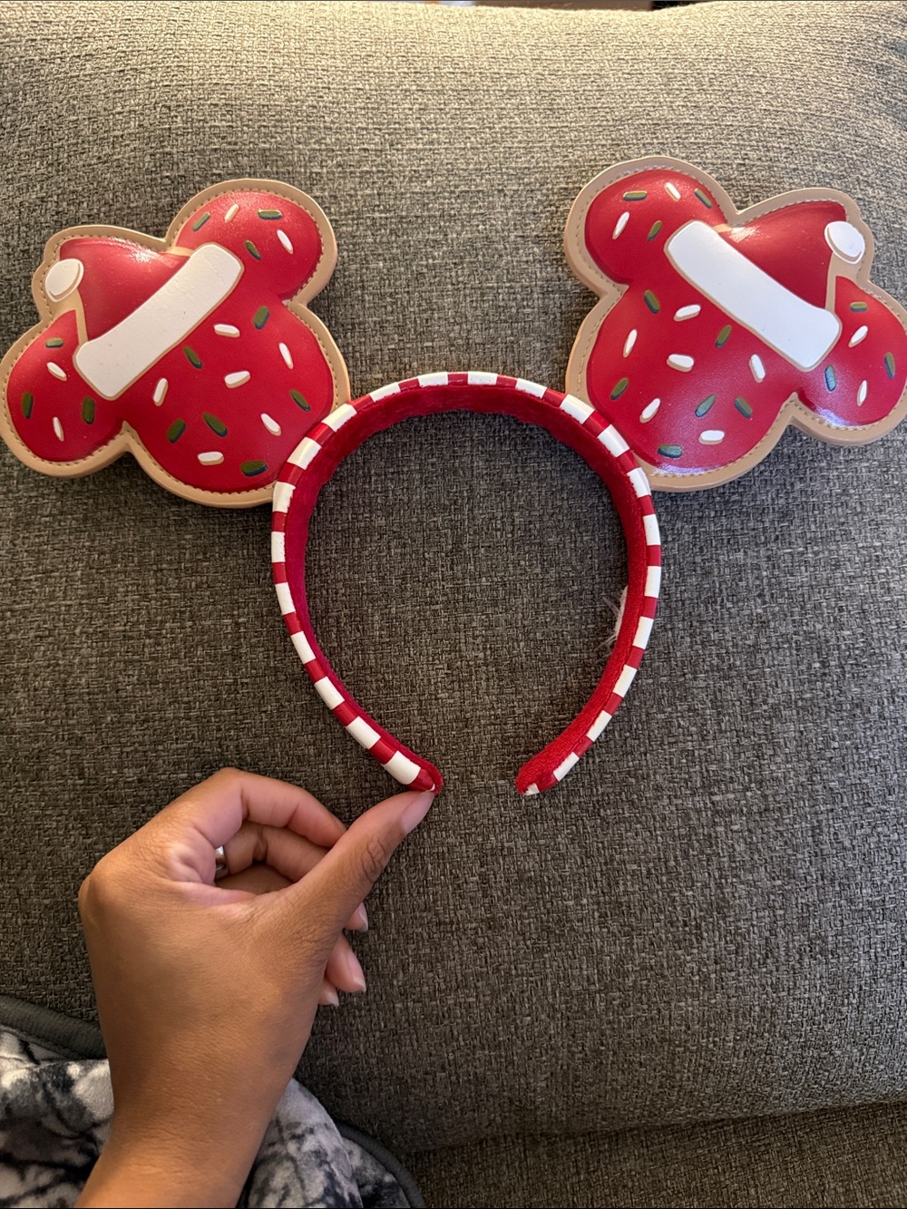 Red Cookie Sprinkle Mickey Ears Headband